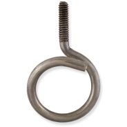 BR4T125SS 316 Stainless Steel Machine-Thread Bridle Ring with 1/4″-20 x 1.25″ Stem – Corrosion-Resistant Cable Support for Beam Flanges, Drop Wire, and Overhead Installations