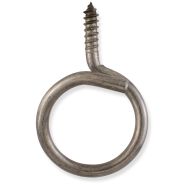 BR4T125WSSS 316 Stainless Steel 1.25″ Wood-Screw Bridle Ring with 3/4″ #14 Thread