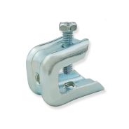 PBC Heavy Duty Beam Clamps – Adjustable Steel Screw-On Clamp for Flanges Up to 1/2 Inch, 1/4”-20 Threaded Rod, J-Hooks and Bridle Rings by Doc's Industries Inc. (100 Pack)