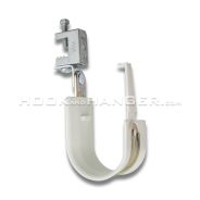 HPHACSSBC J-Hook with 360-Degree Swivel Spring Steel Beam Clamp for Flanges Up to 1/2″ Thick