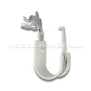HPHFM58 J-Hook with 360-Degree Swivel Knock-On Spring Steel Beam Clamp for 5/16″–1/2″ Thick Flanges